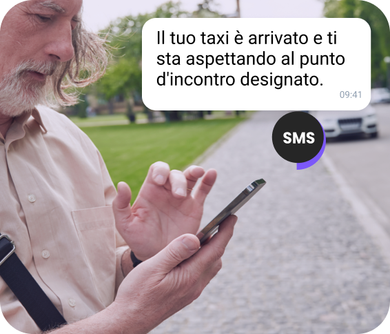 Anteprima del messaggio con aggiornamento del saldo del cliente