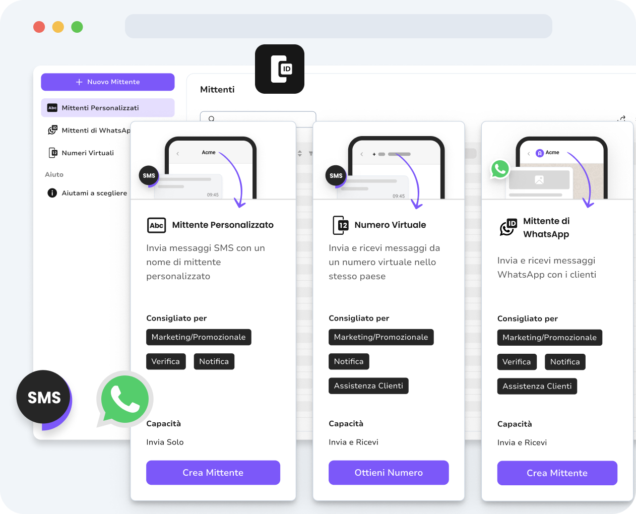Anteprima del messaggio con promemoria per il cliente