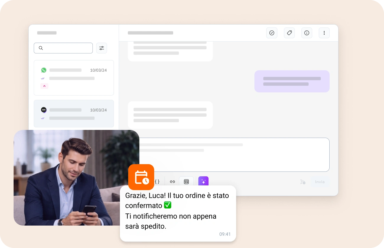 Attività di e-commerce che utilizza la messaggistica per ridurre i costi e migliorare la fedeltà dei clienti.