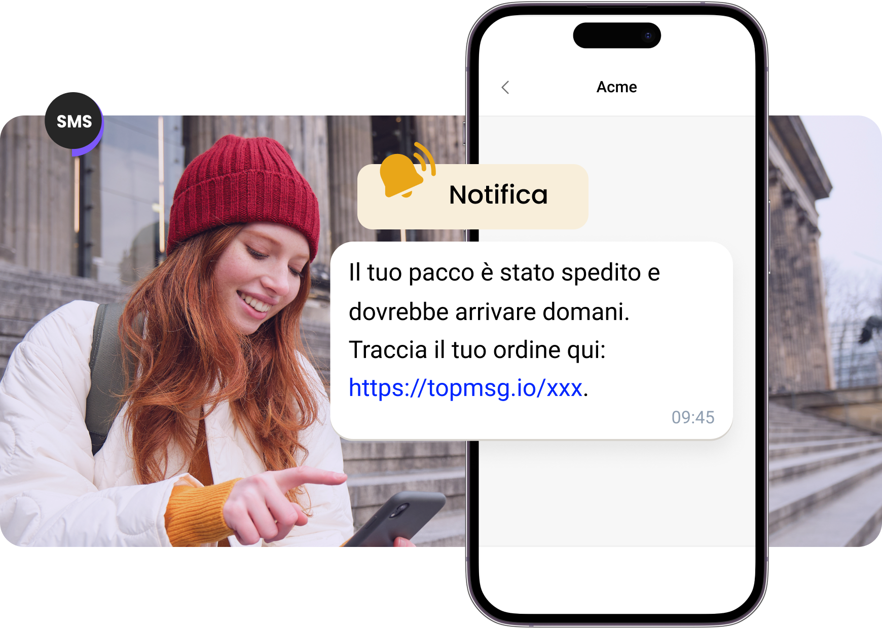 Notifica via SMS